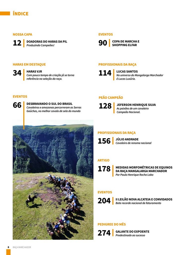 Índice Raça Marchador Edição 11