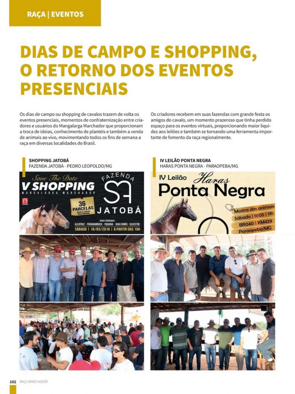 DIAS DE CAMPO E SHOPPING, O RETORNO DOS EVENTOS PRESENCIAIS