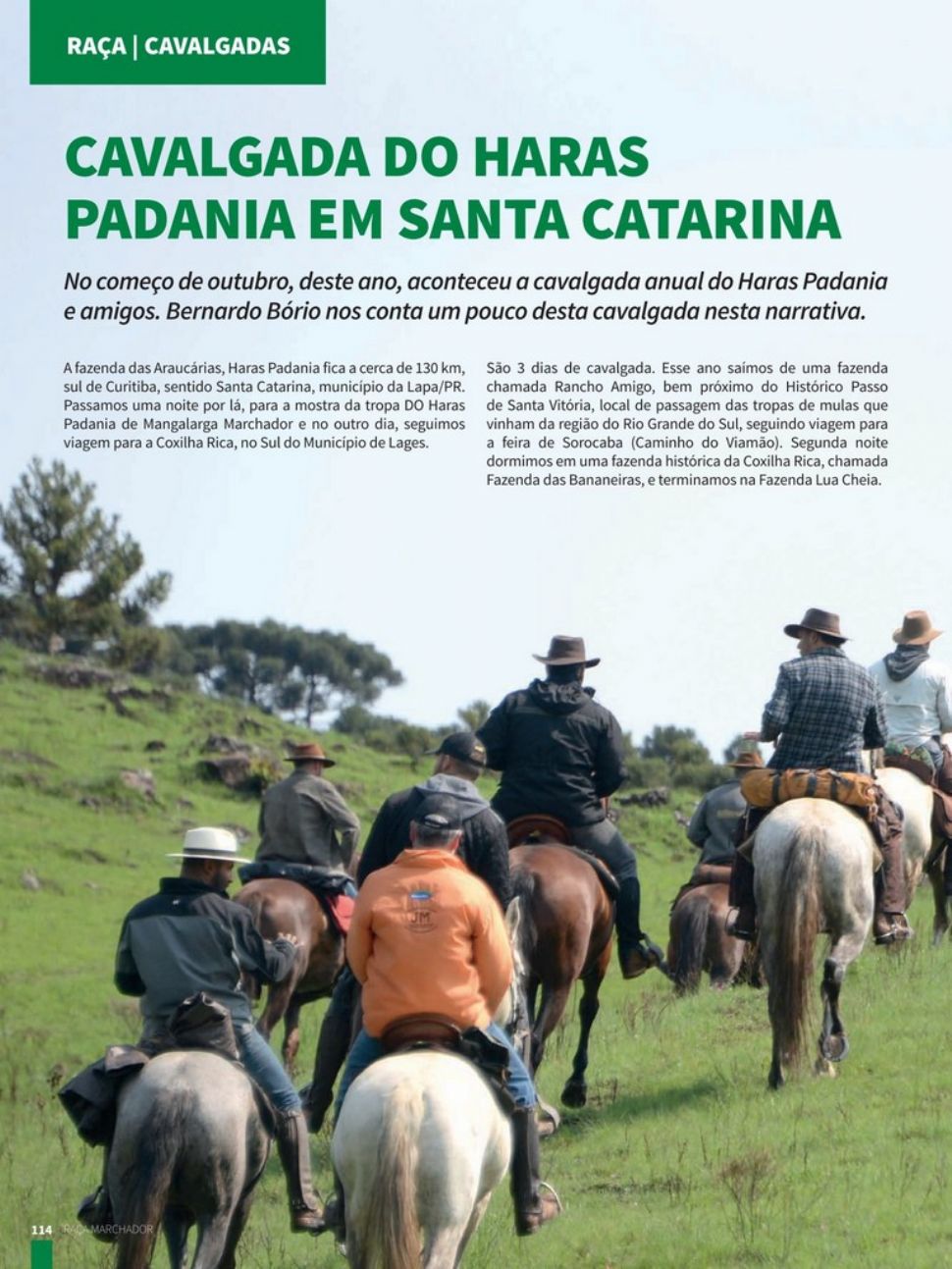 CAVALGADA DO HARAS PADANIA EM SANTA CATARINA