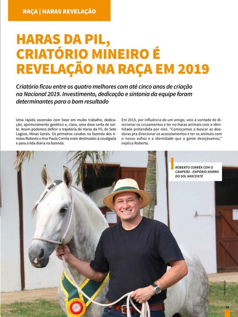 Haras da Pil, criatório mineiro é revelação na raça em 2019.