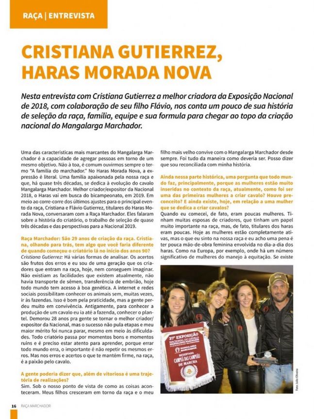 CRISTIANA GUTIERREZ – HARAS MORADA NOVA