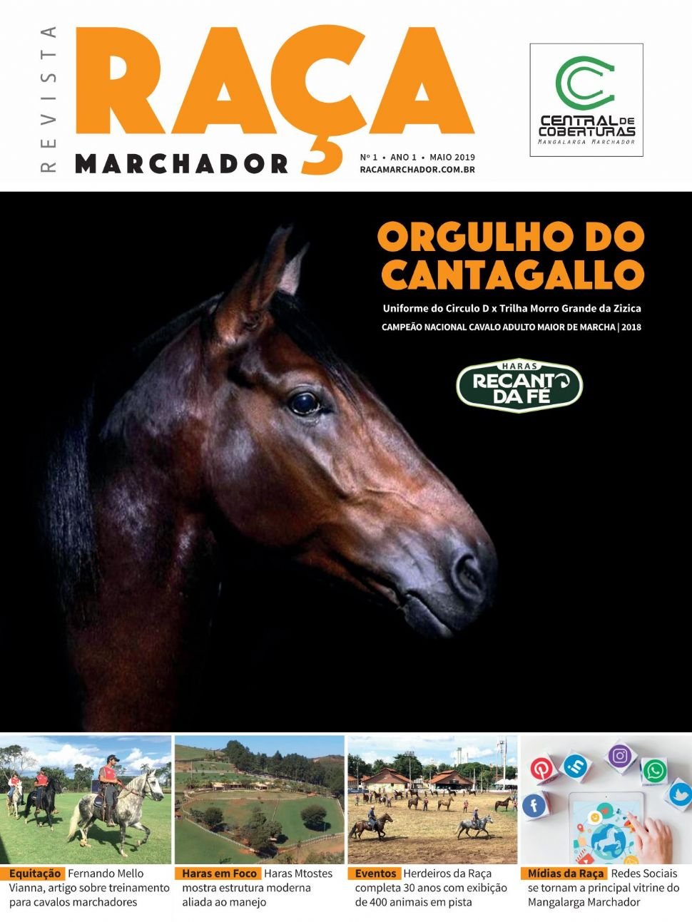 Capa da edição Nº 01: Orgulho do Cantagallo