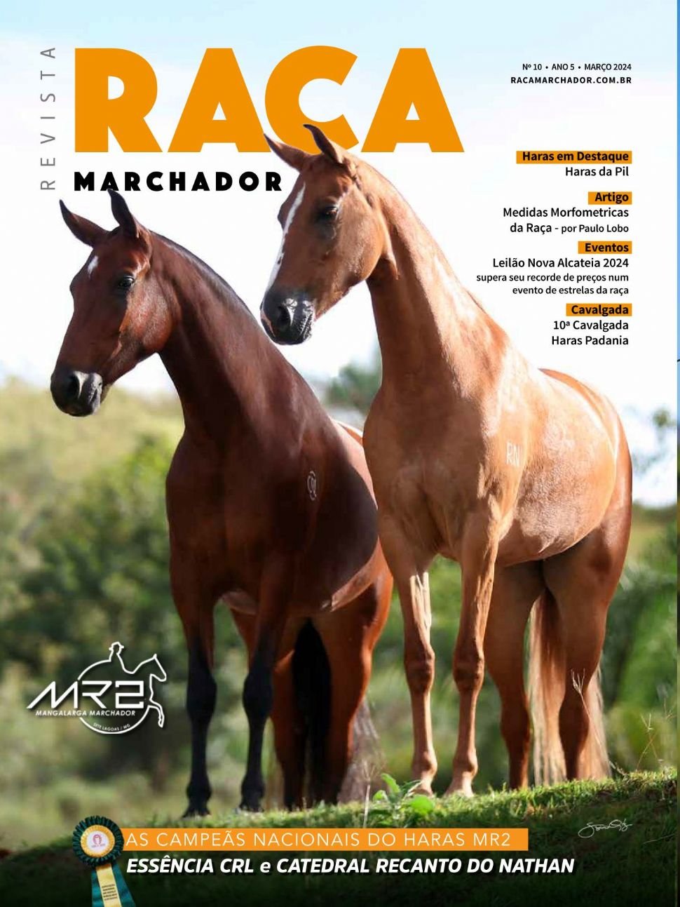 Capa da edição Nº 10: As campeãs nacionais do Haras MR2