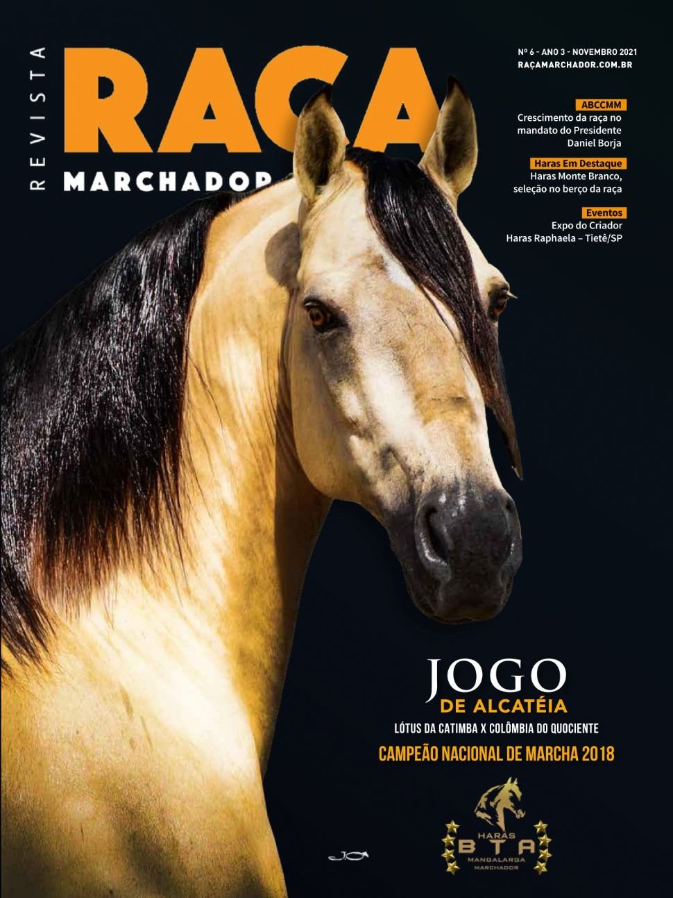 Capa da edição Nº 06: Jogo de Alcatéia, campeão nacional de marcha